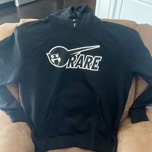 Pink dolphin streatwear black hoodie.